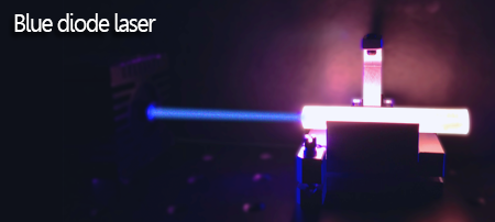 Blue diode laser